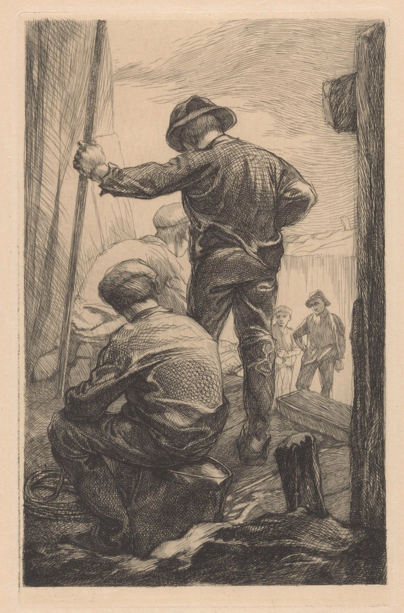 Fem polderdrenge af Johannes Josephus Aarts