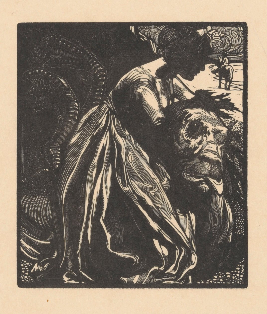 Kvinde med monster af Johannes Josephus Aarts