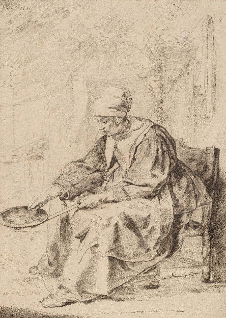 Pandekagekvinde, 1768. af Johannes Kornlein