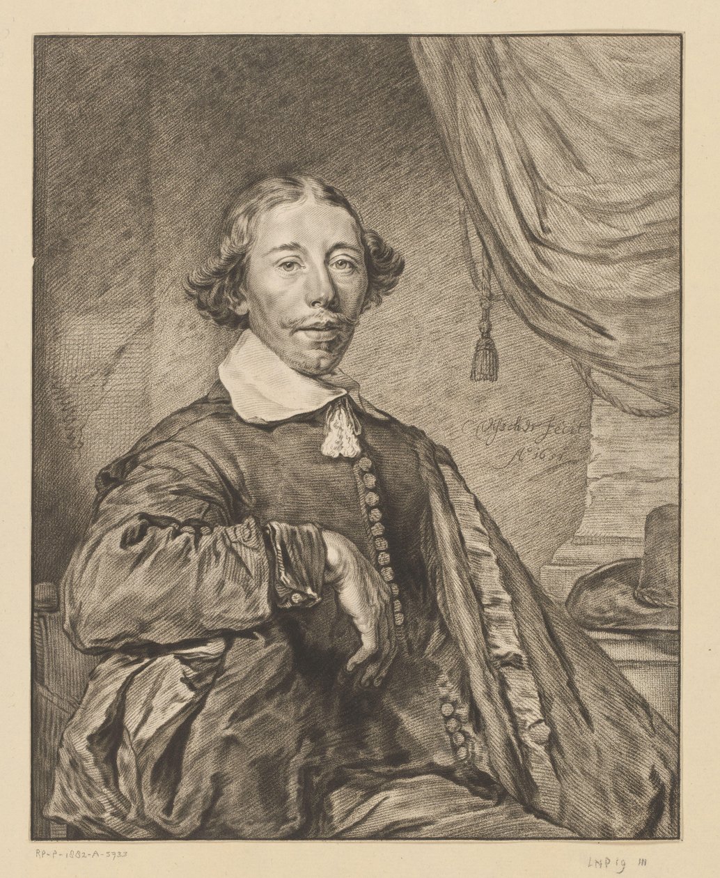 Portræt af en mand af Johannes Kornlein