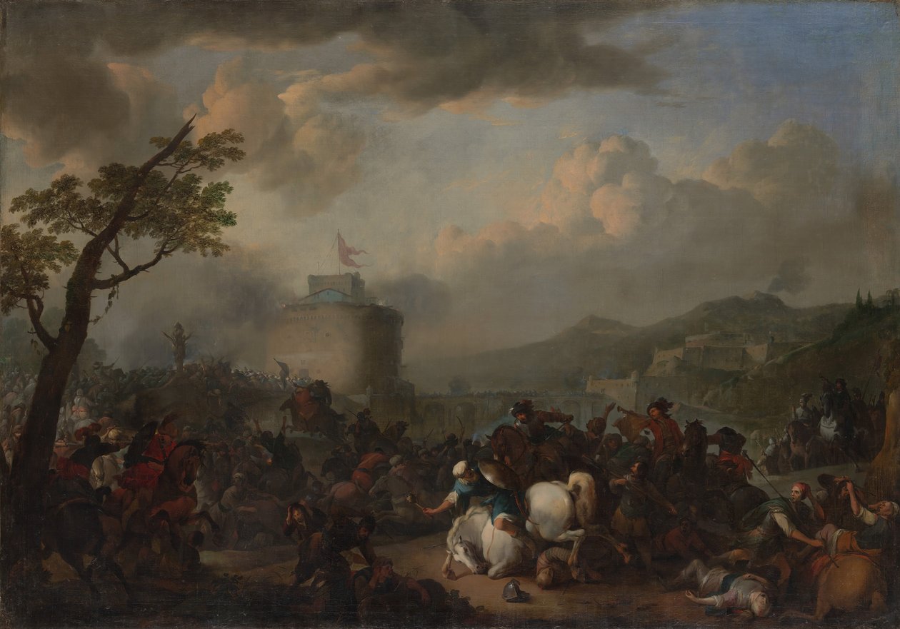 Slagscene, 1671. af Johannes Lingelbach
