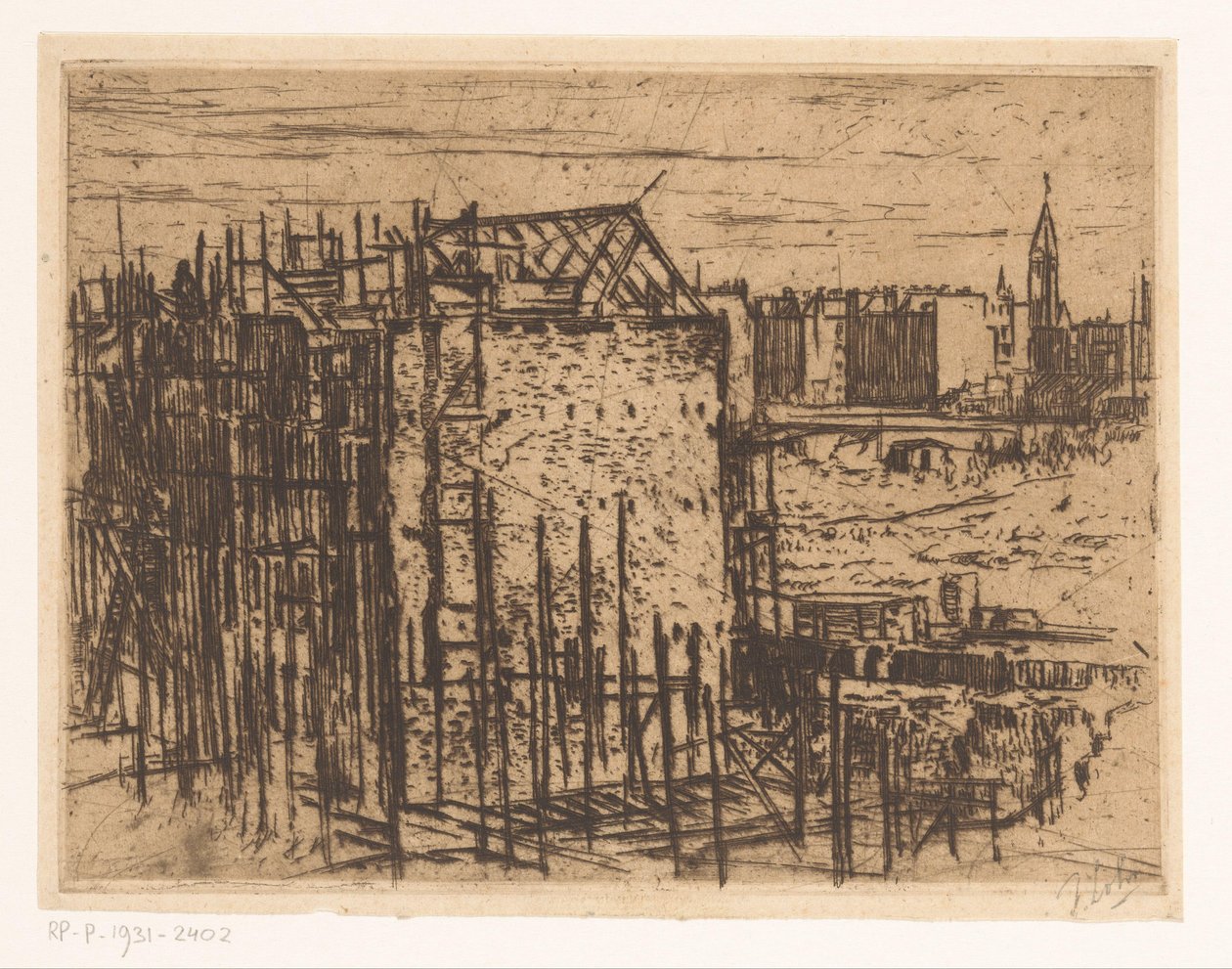 Huse under opførelse af Johannes Löhr