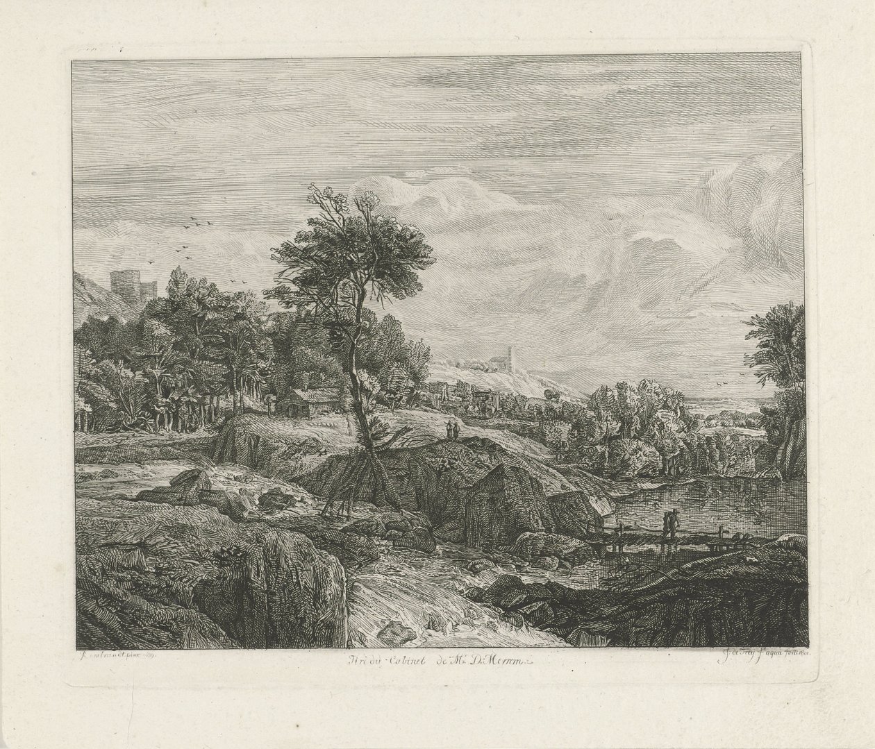 Klippelandskab af Johannes Pieter de Frey