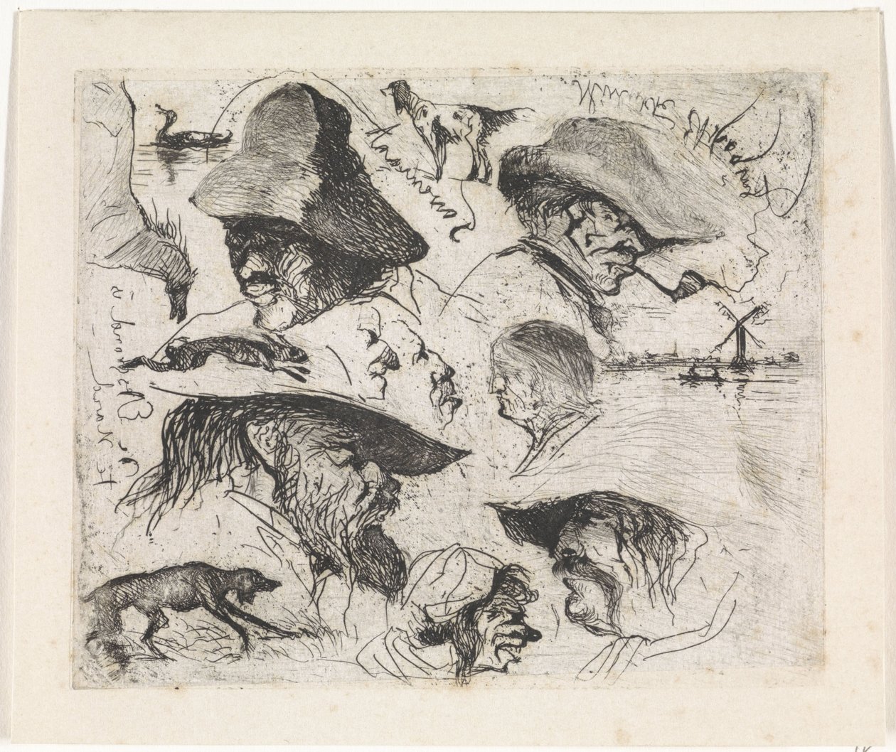 Studieark af Johannes Tavenraat