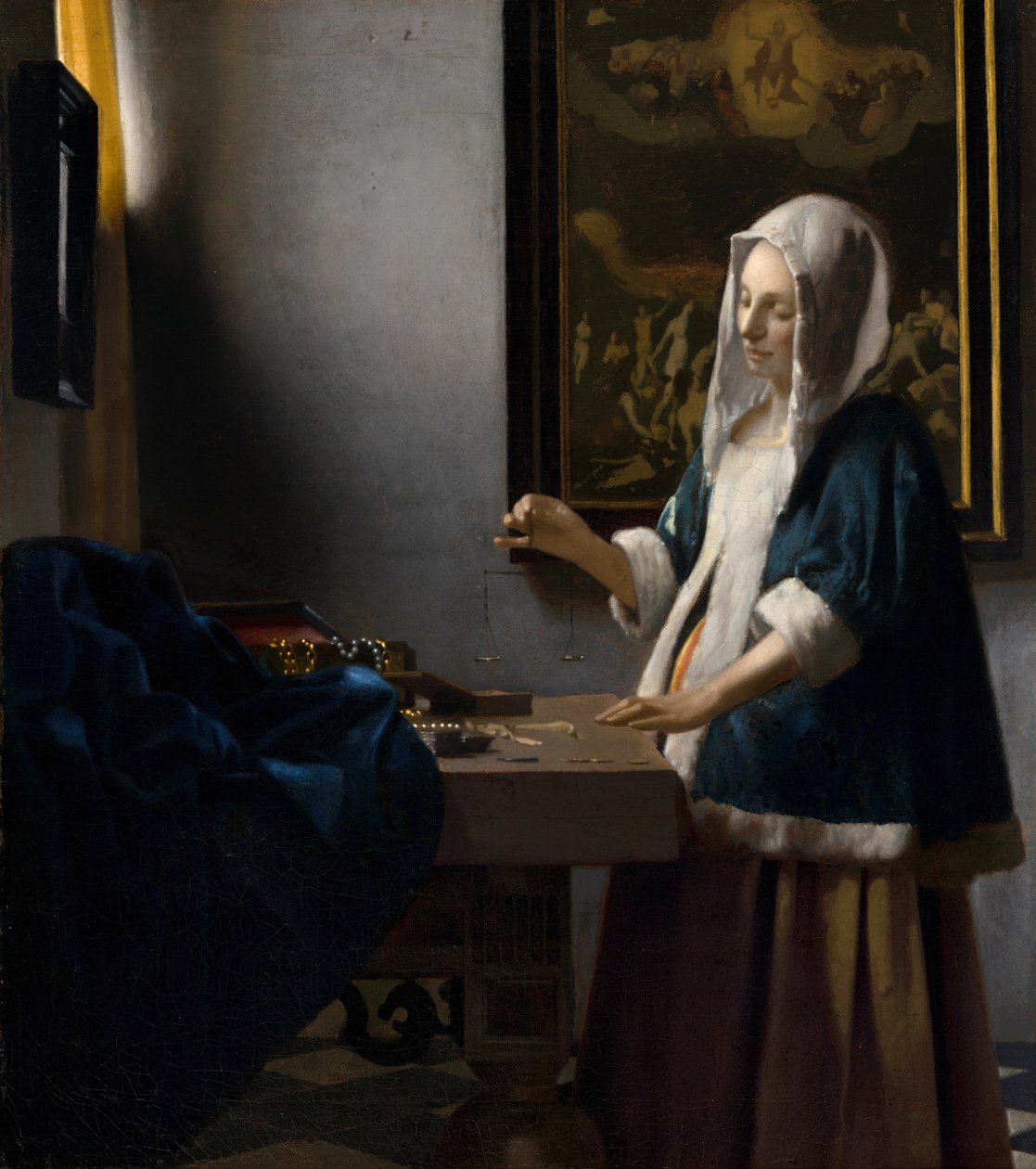 Kvinde med en balance af Johannes Vermeer