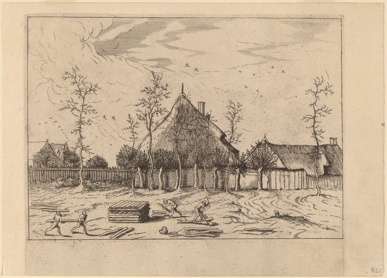 Gård af Johannes and Lucas van Doetechum after Master of the Small Landscapes