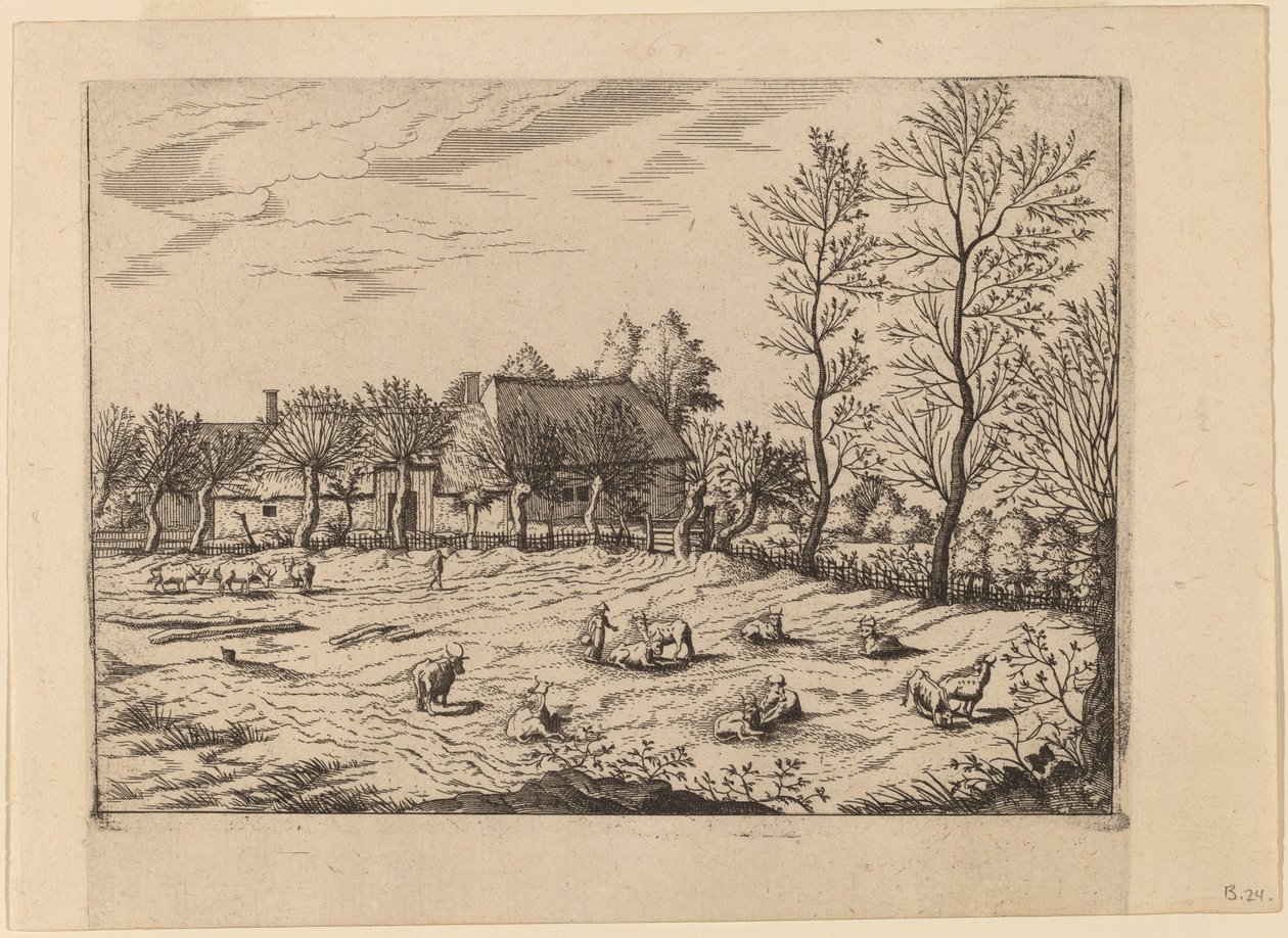 Gård af Johannes and Lucas van Doetechum after Master of the Small Landscapes