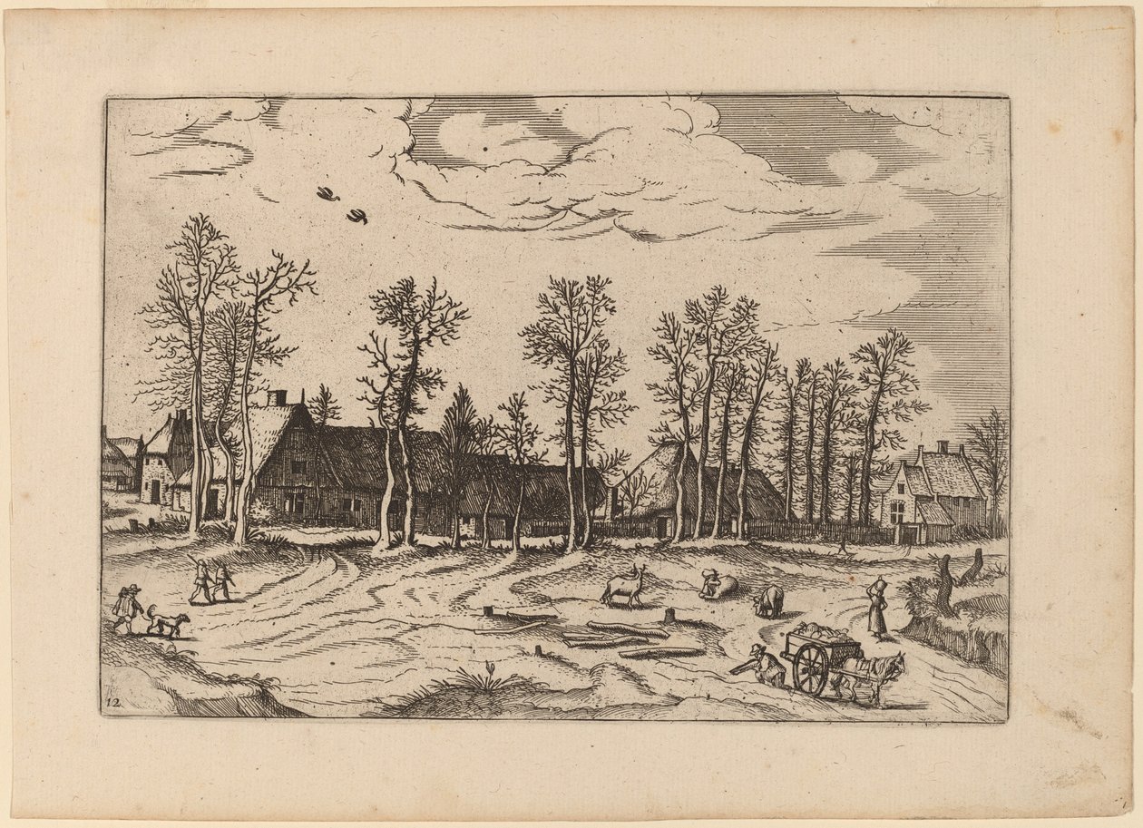 Gårde af Johannes and Lucas van Doetechum after Master of the Small Landscapes