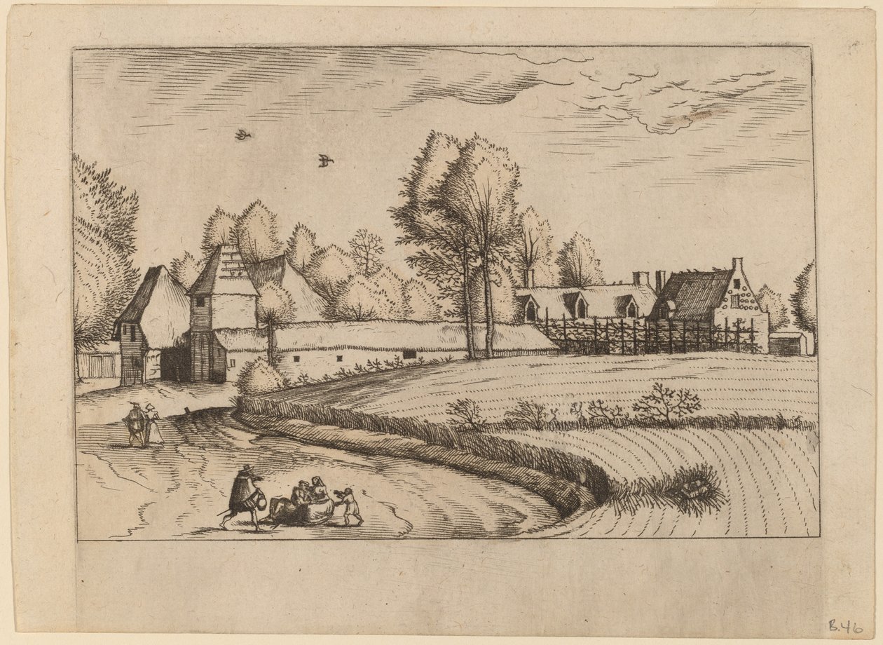 Landhuse af Johannes van Doetechum, the Elder and Lucas