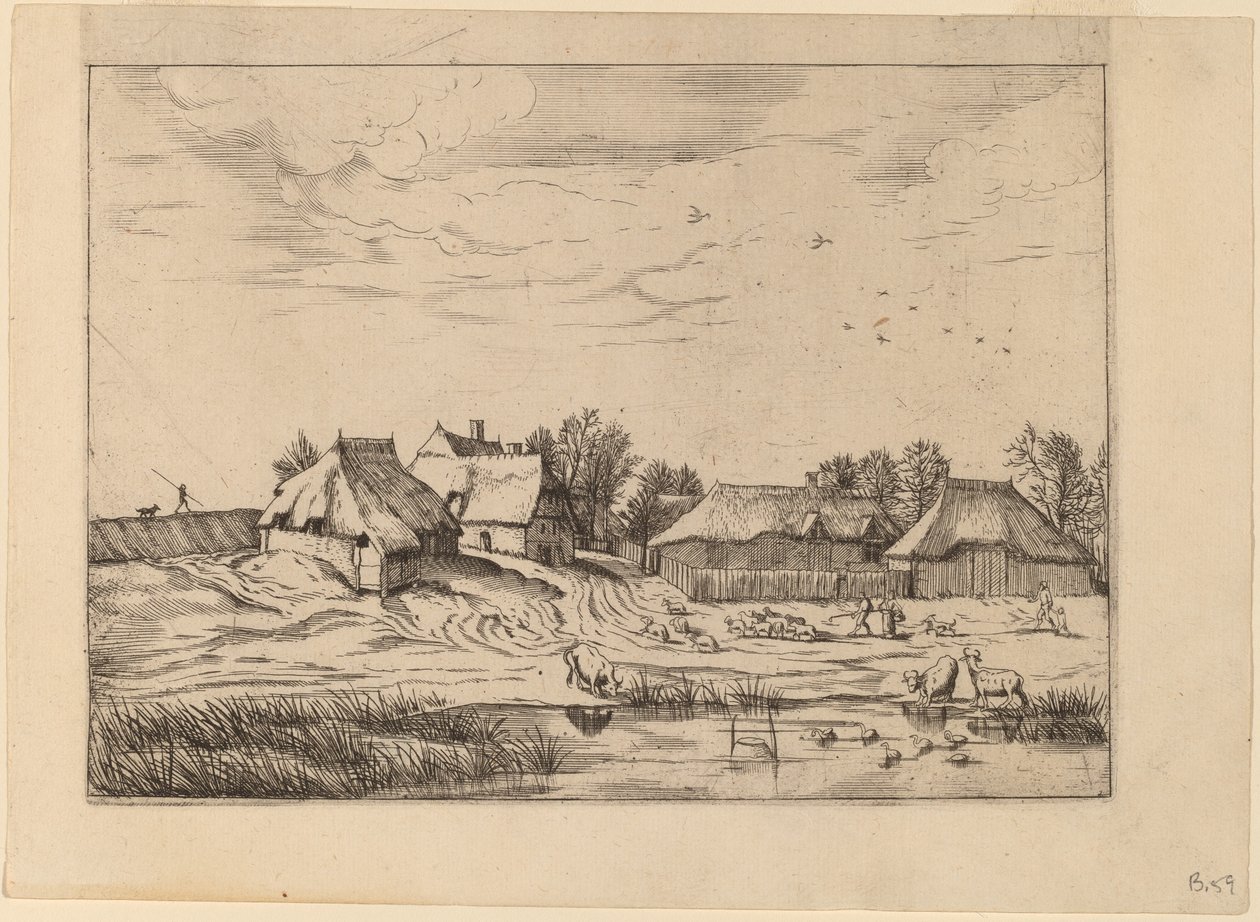 Gårde af Johannes van Doetechum, the Elder and Lucas