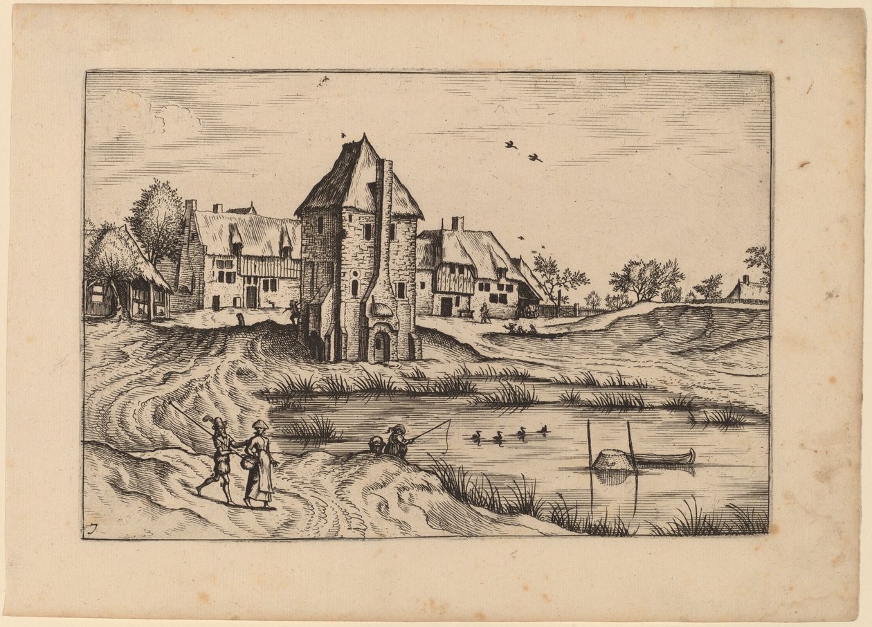 Gårde af Johannes van Doetechum, the Elder and Lucas