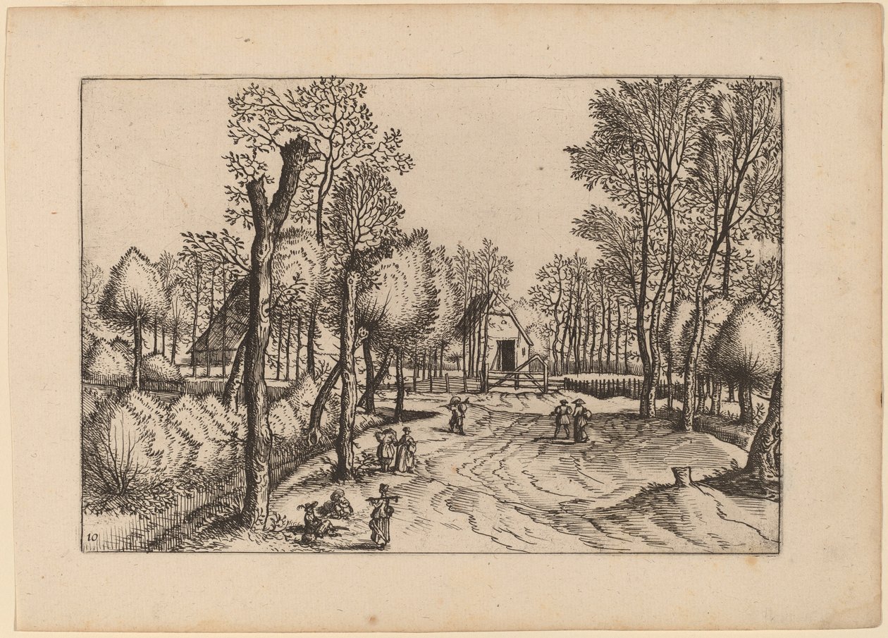 Gårde af Johannes van Doetechum, the Elder and Lucas