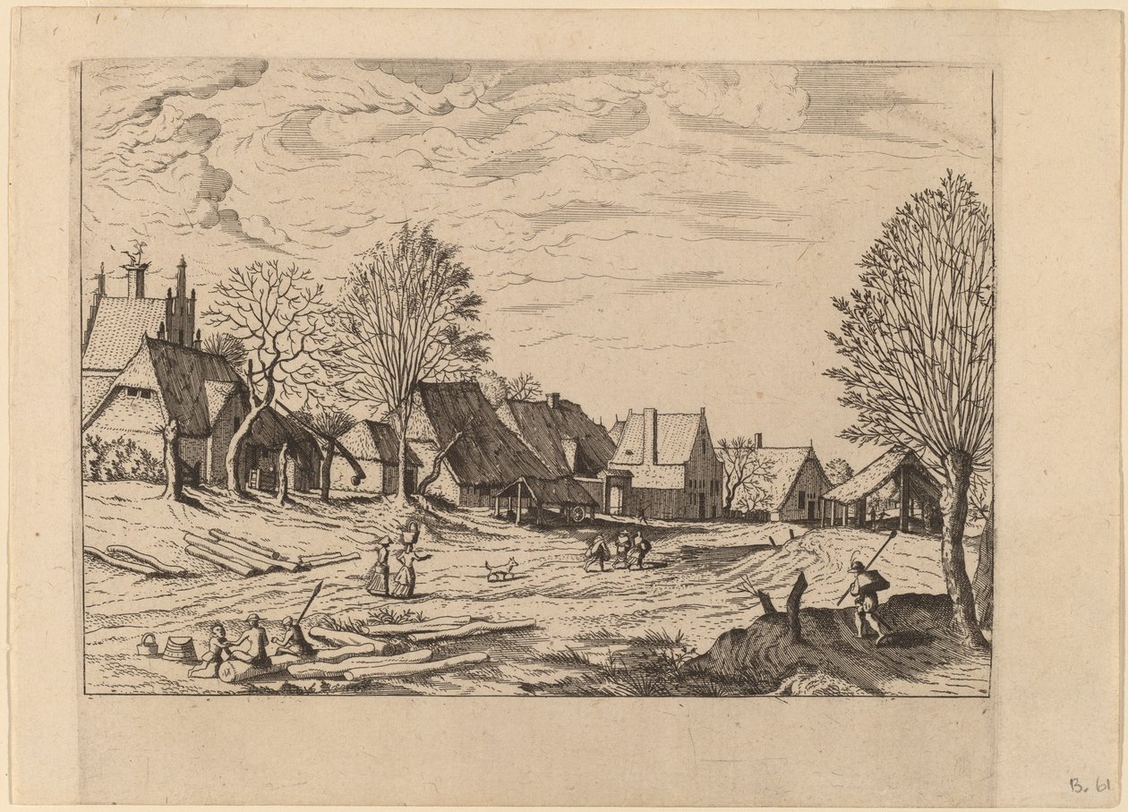 Landsbygade af Johannes van Doetechum, the Elder and Lucas