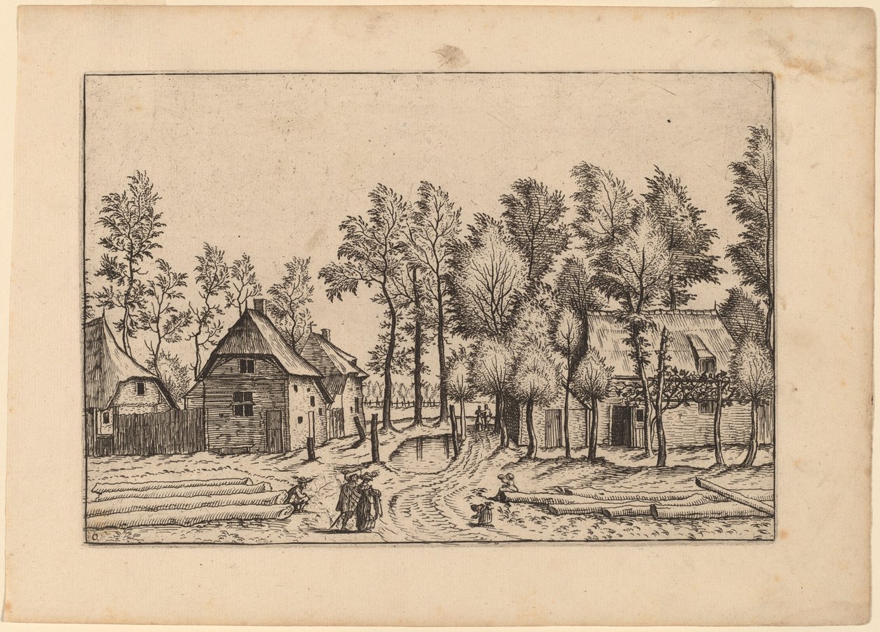 Landsbygade af Johannes van Doetechum, the Elder and Lucas