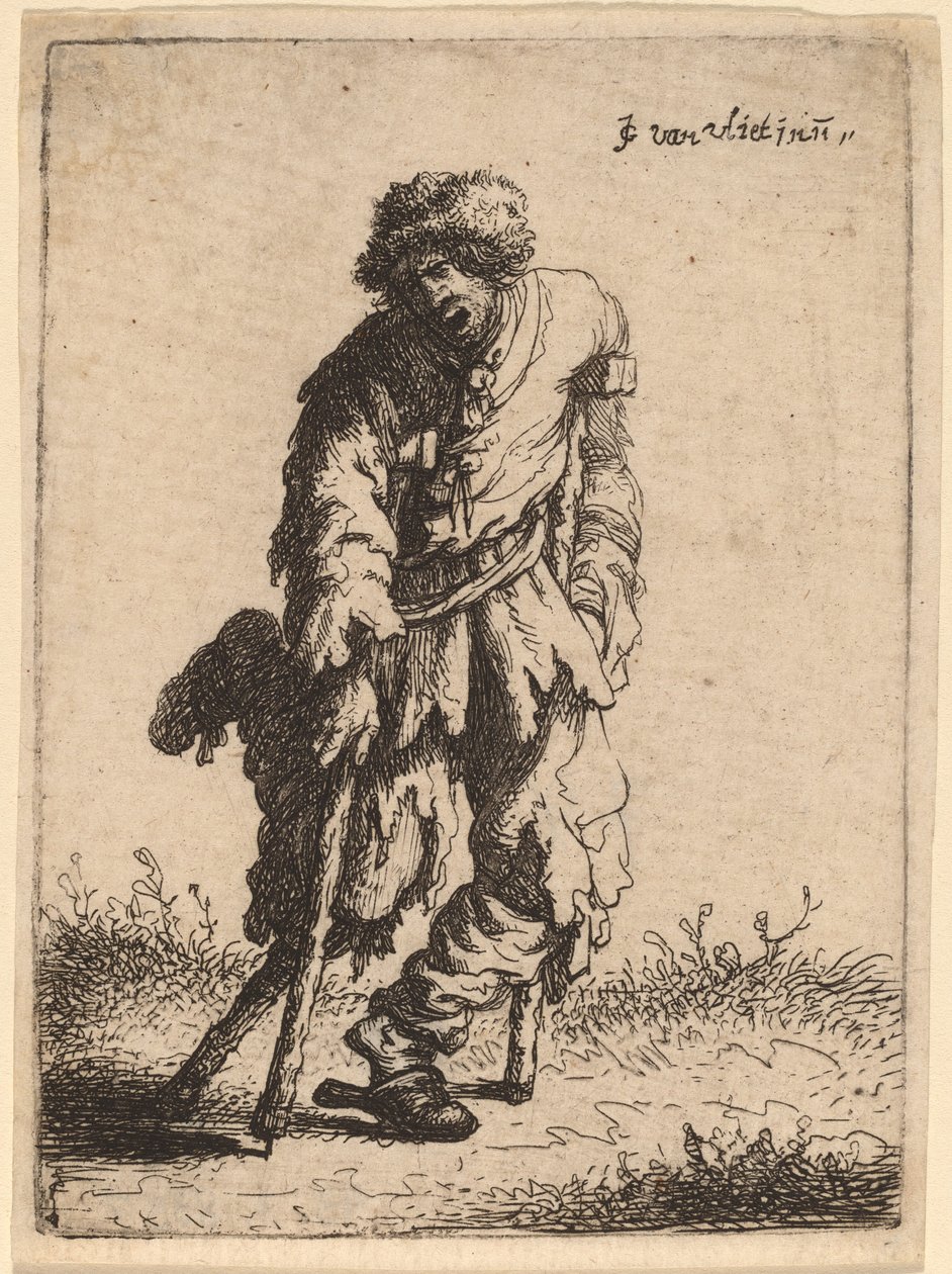 Tigger med et træben af Johannes van Vliet