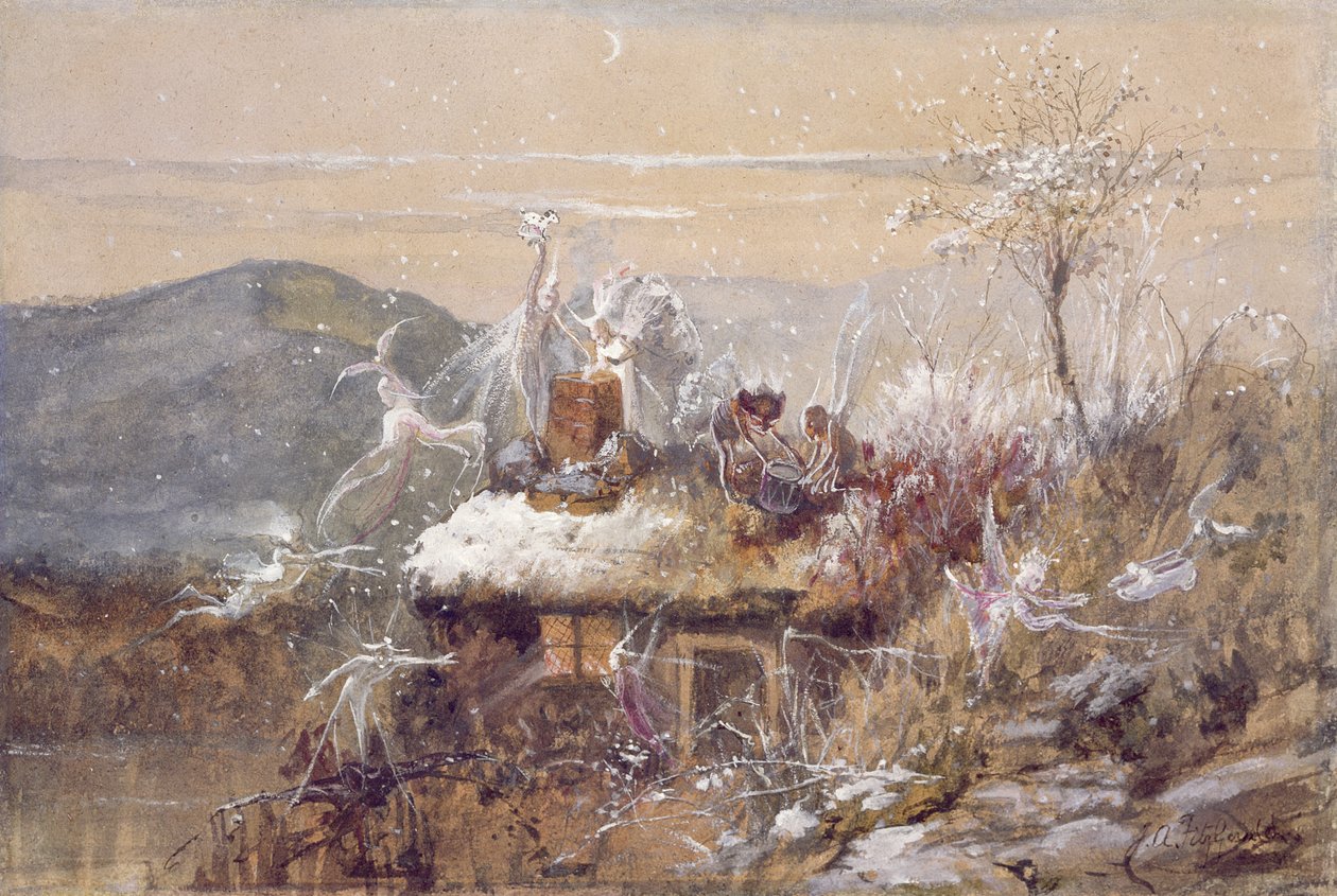juleaften af John Anster Fitzgerald