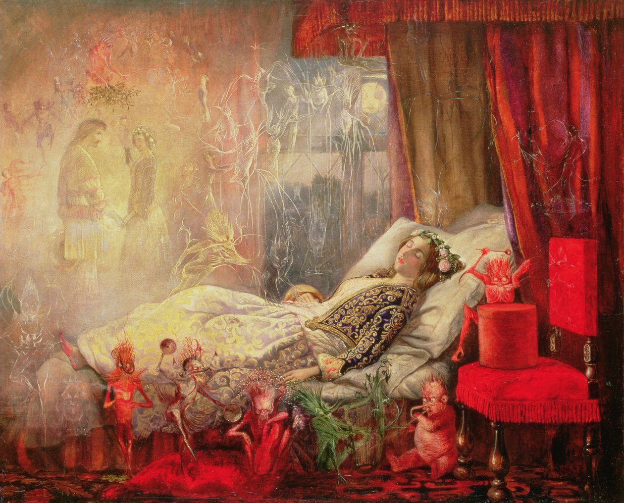 The Stuff that Dreams are Made Of, 1858 (se også 91898) af John Anster Fitzgerald