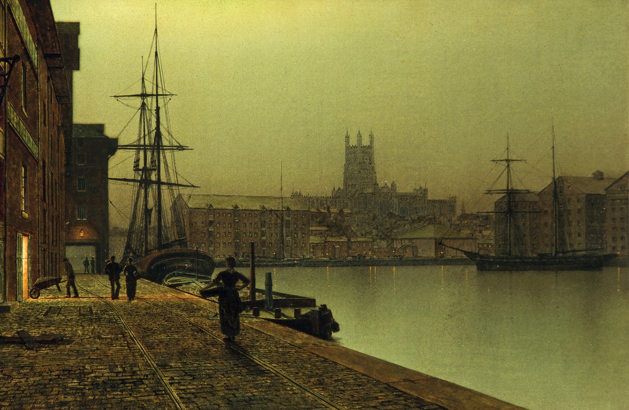 Gloucester Docks, 1880-90 af John Atkinson Grimshaw