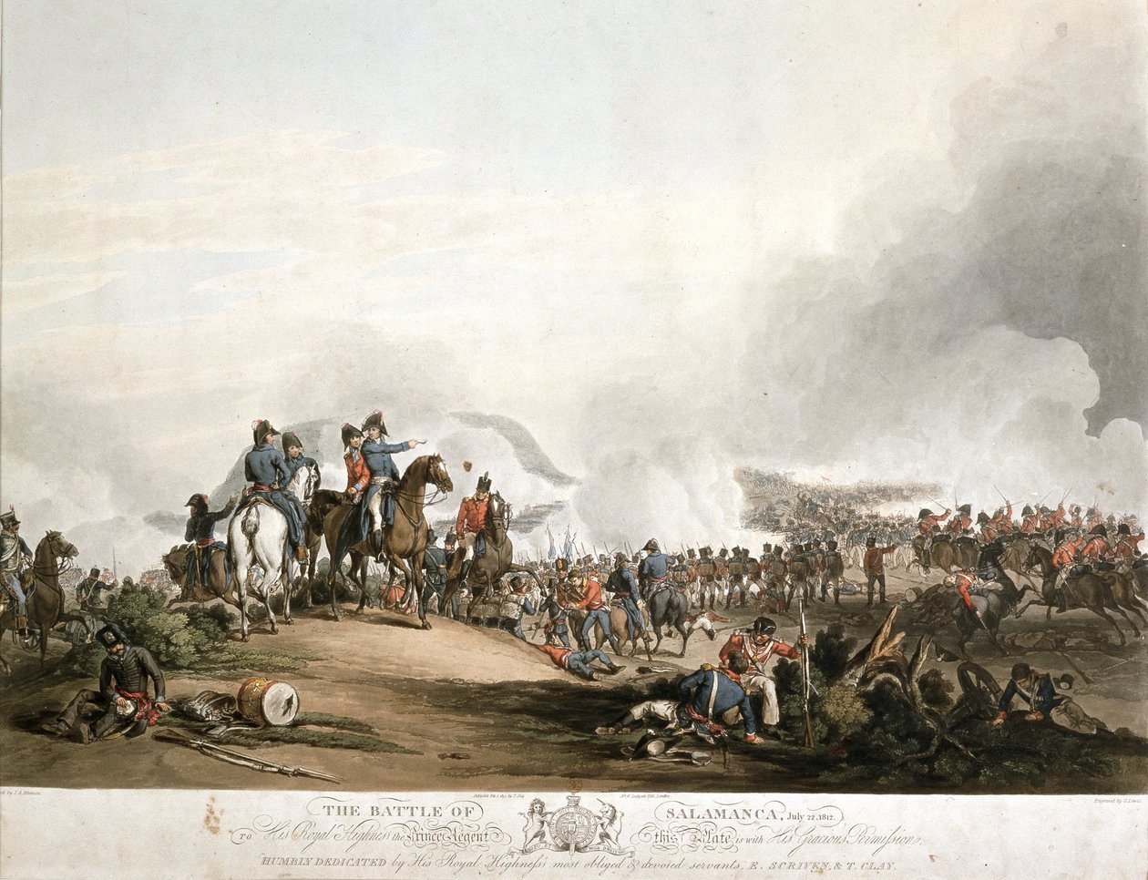 Slaget ved Salamanca den 22. juli 1812, indgraveret af G. Lewis, udgivet 1813 (akvatint) af John Augustus Atkinson
