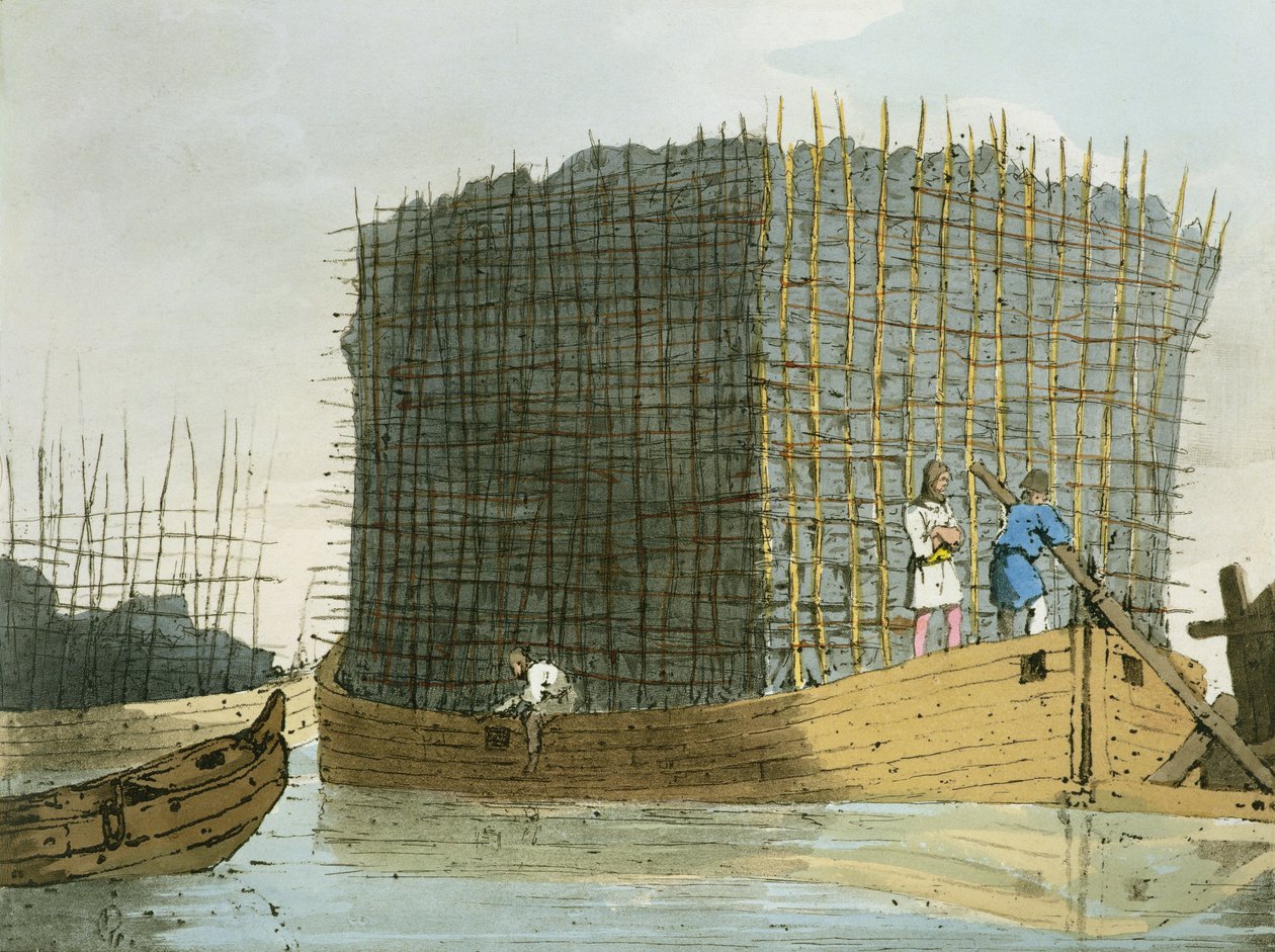 Trækulsbark, ætset af kunstneren, udgivet 1803 af John Augustus Atkinson