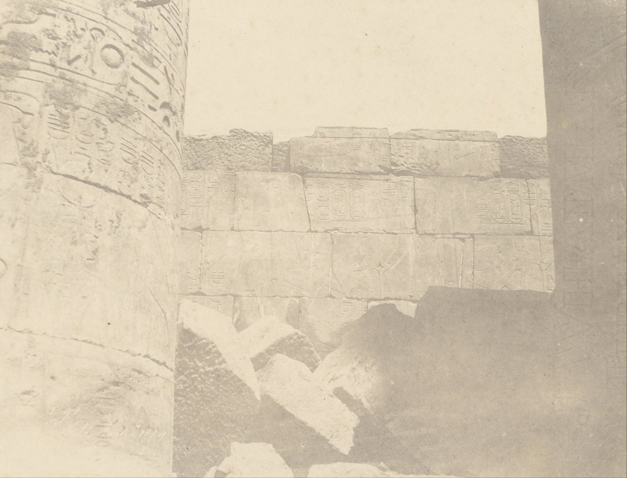 (Karnac, Hypostyle Hall, North Wall (Inside Face) af John Beasly Greene