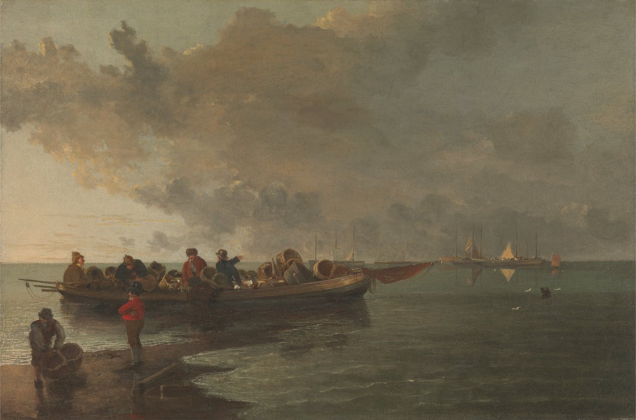 En pram med en såret soldat af John Crome