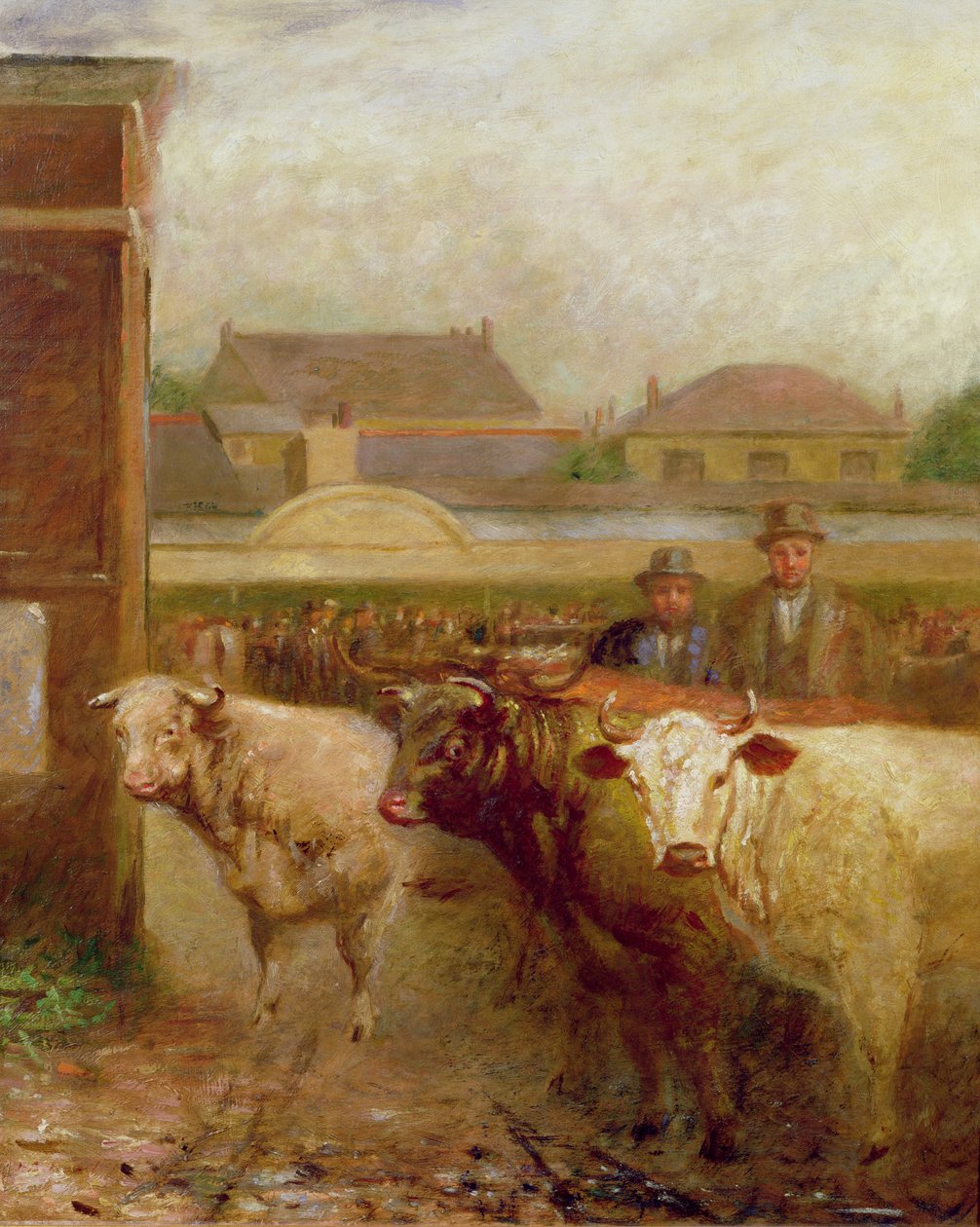 Drover Road, Croydon, markedsdag, 1903 af John Burell Read