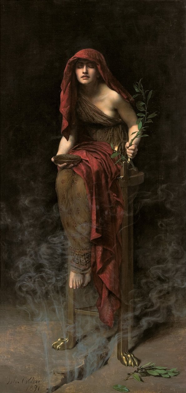 Præstinde af Delphi af John Collier