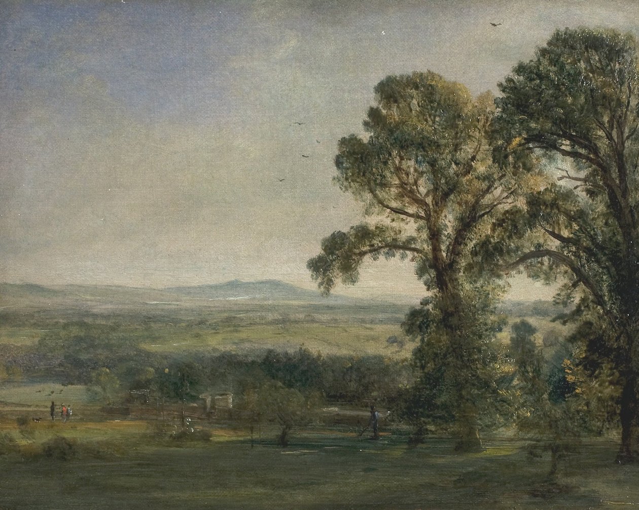 Bardon Hill, Coleorton Hall af John Constable