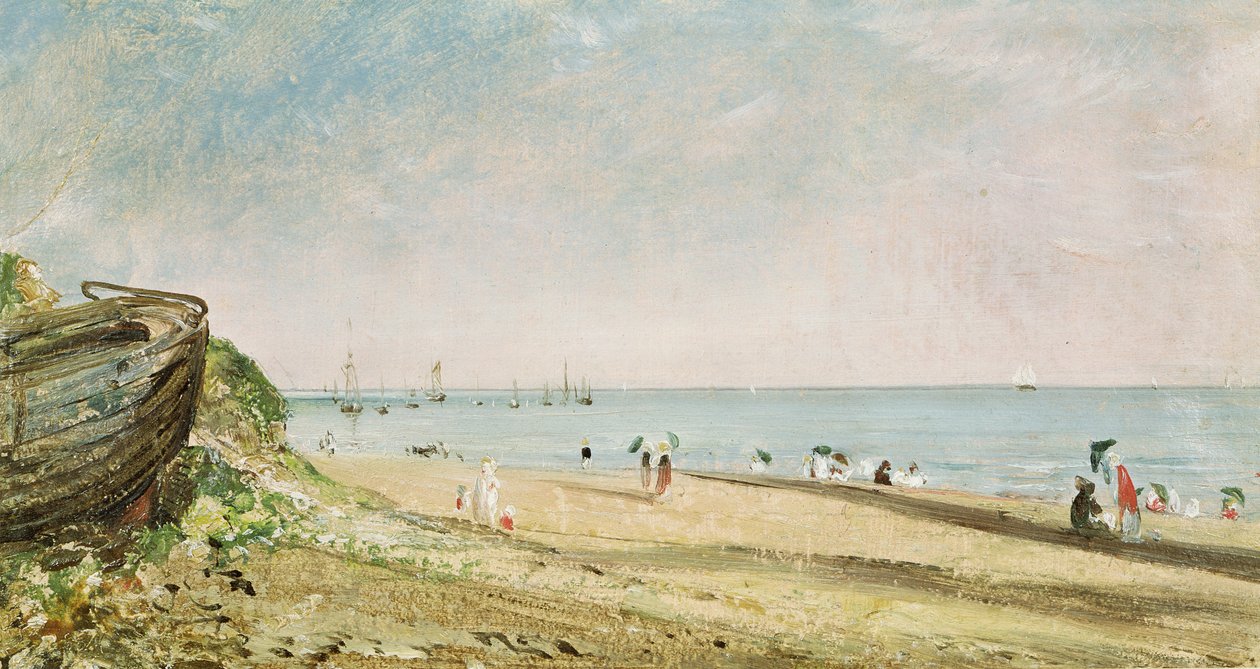 Brighton Beach (olie på papir) af John Constable