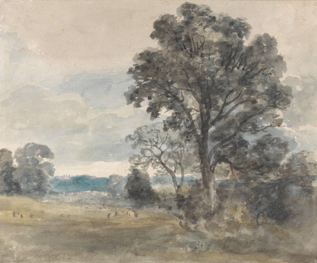 Landskab ved Østbergholt af John Constable
