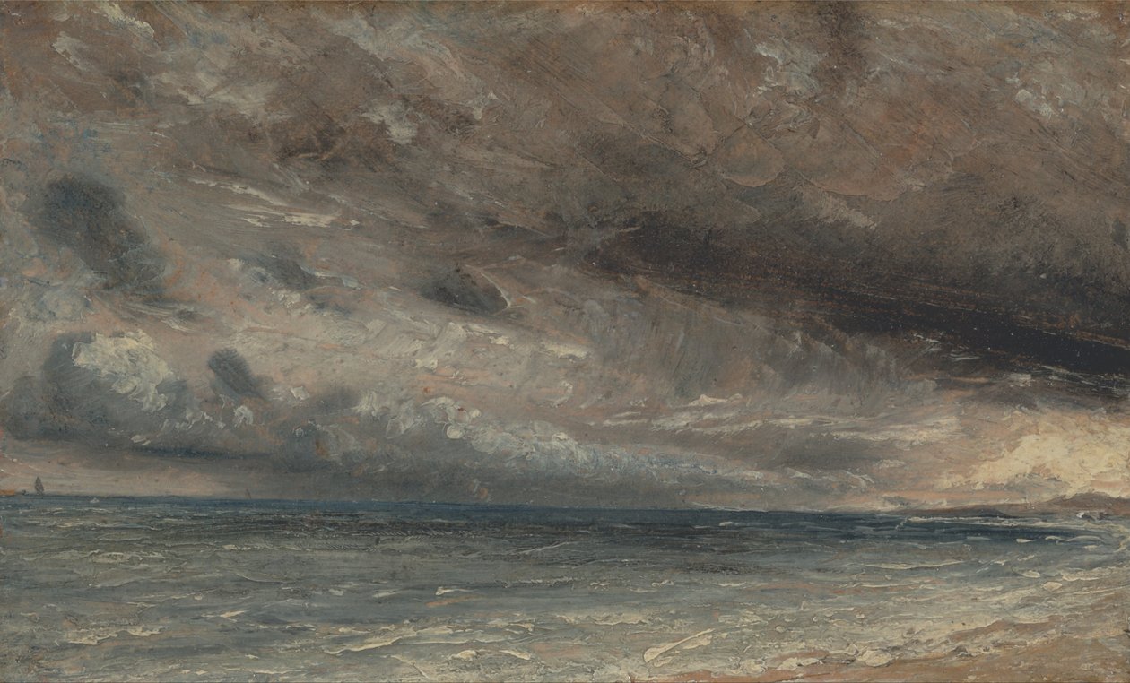 Stormy Sea, Brighton af John Constable