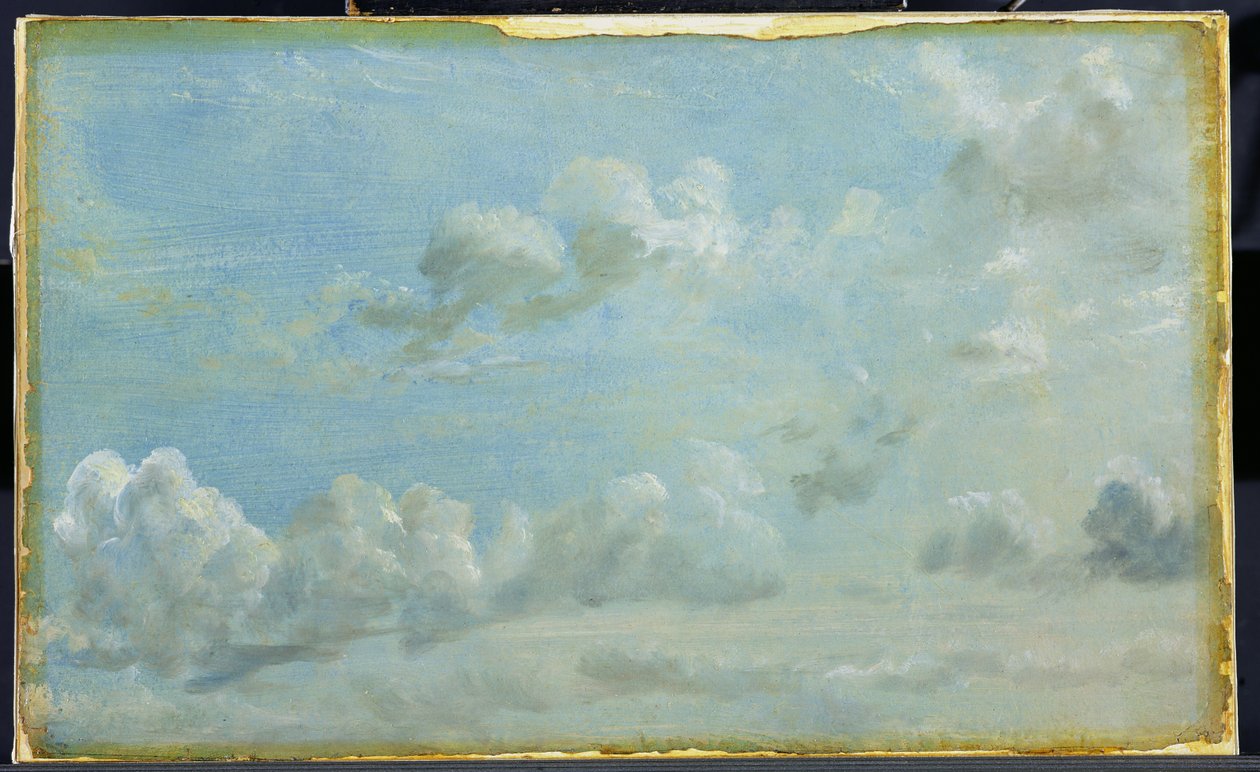 Study of Cumulus Clouds, 1822 (olie på papir fastlagt på panel) af John Constable
