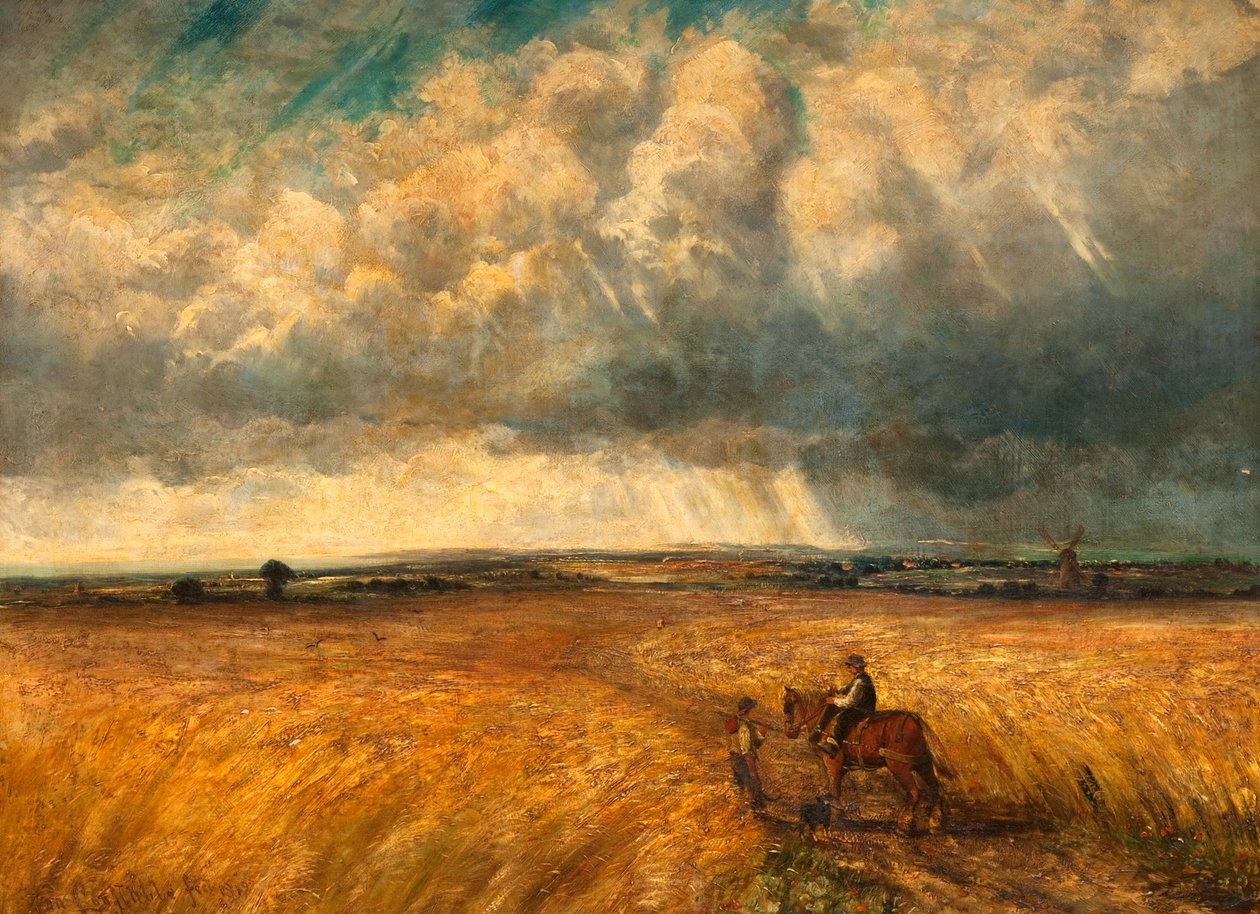 Den optrækkende storm, 1819 af John Constable