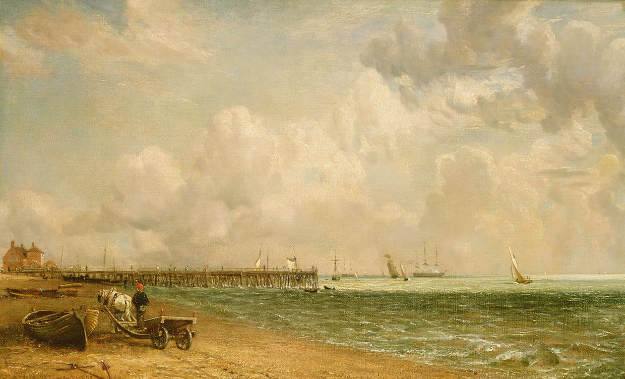 Yarmouth Jetty af John Constable