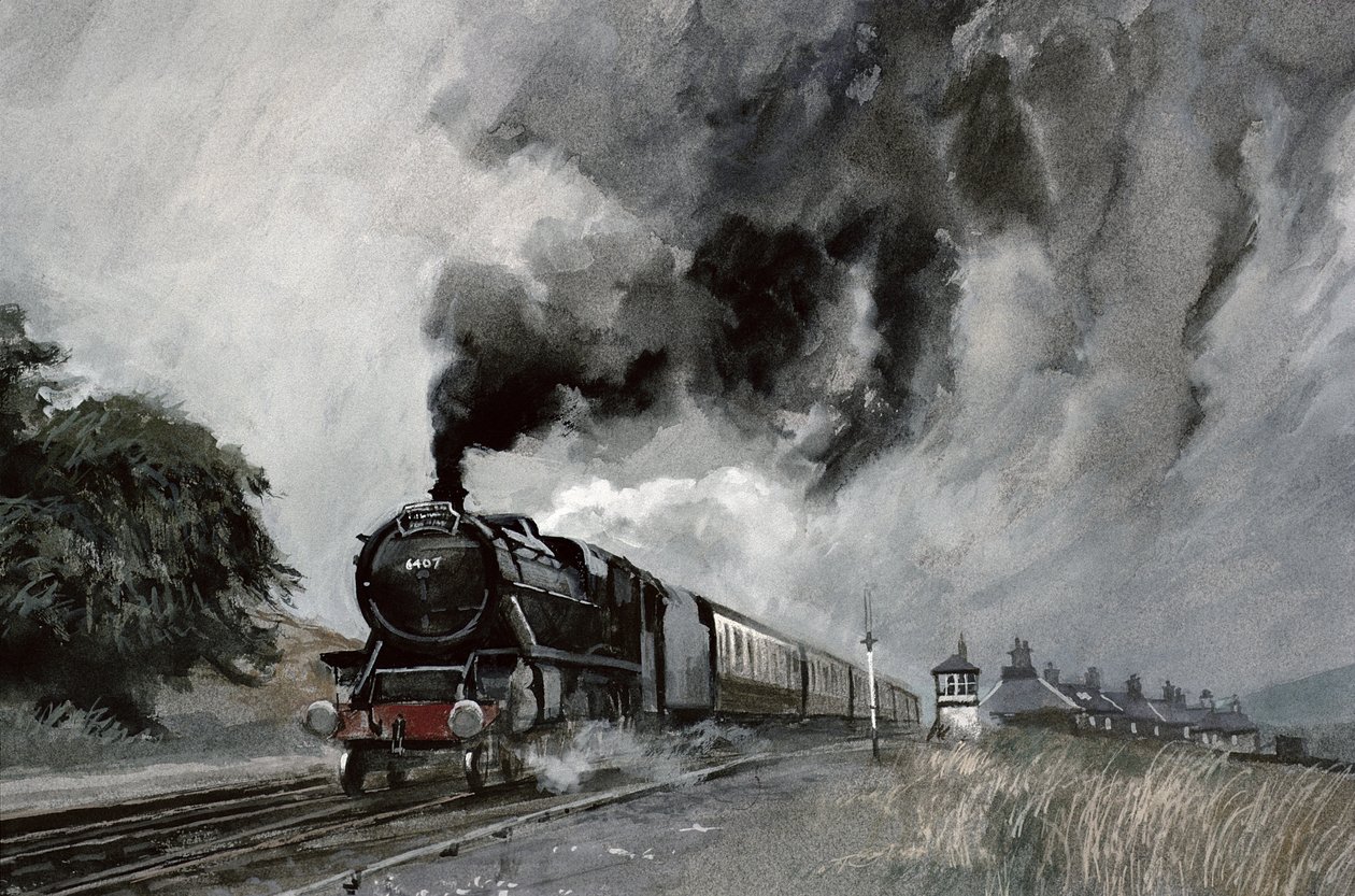 Damptog i Garsdale, Cumbria af John Cooke