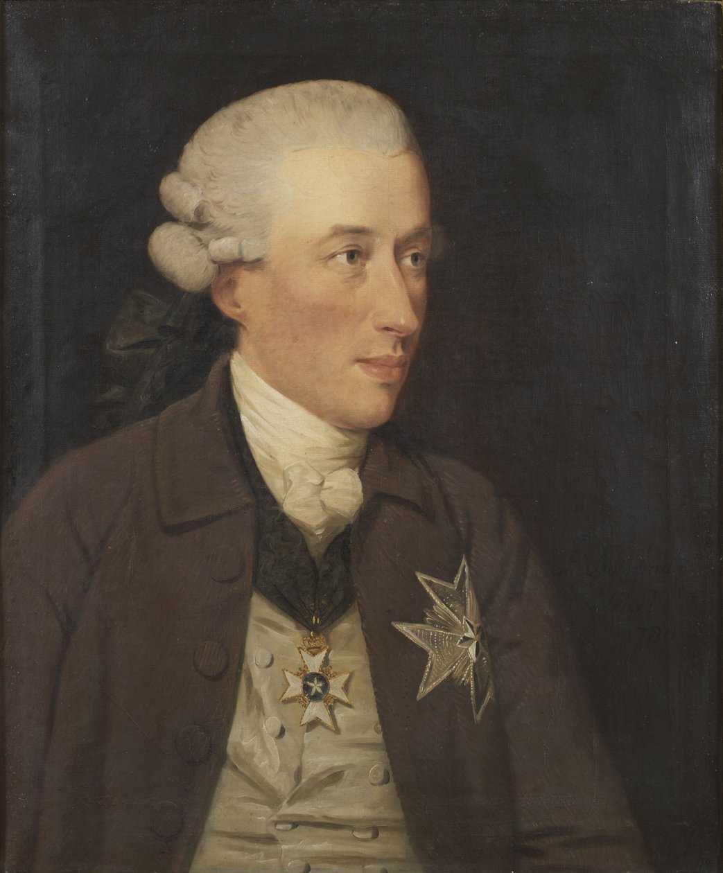 Portræt af baron Gustaf Adam von Nolcken (1733-1813) af John Downman