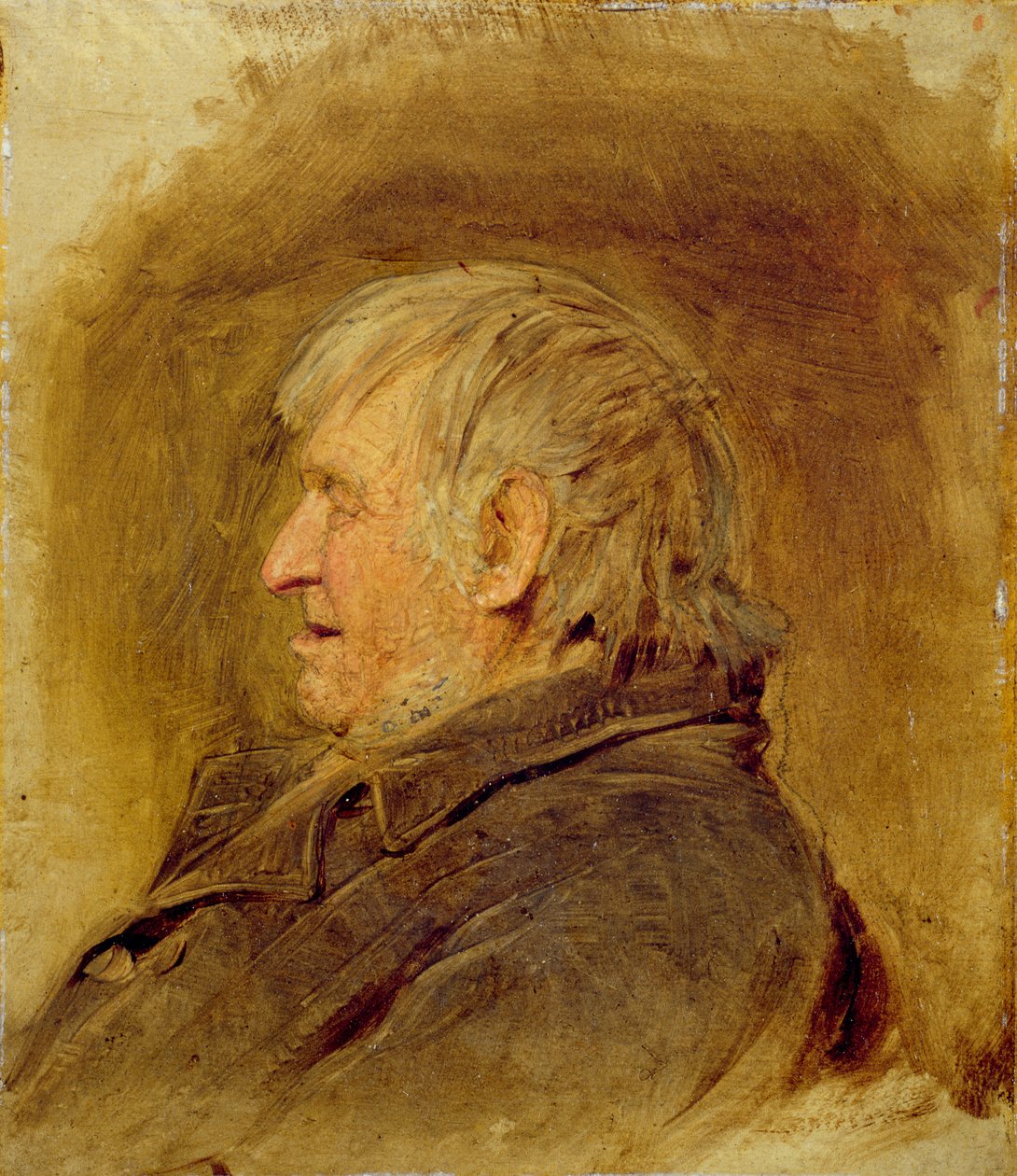 Profilstudie af en ældre mand, 1884 af John Faed