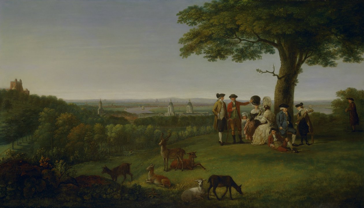 One Tree Hill, Greenwich, med London i det fjerne af John Feary