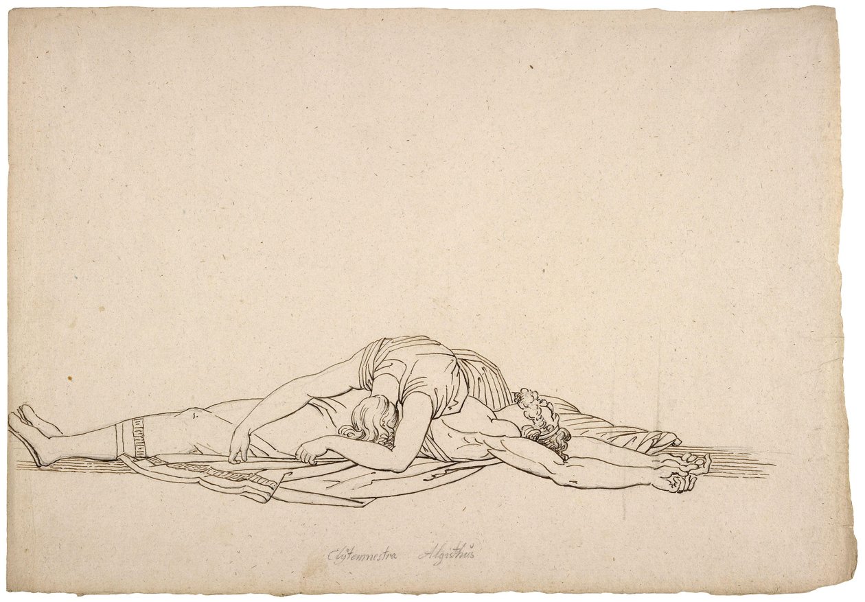 Se denne stolte undertrykker i mit land; Choephora af William Blake af John Flaxman