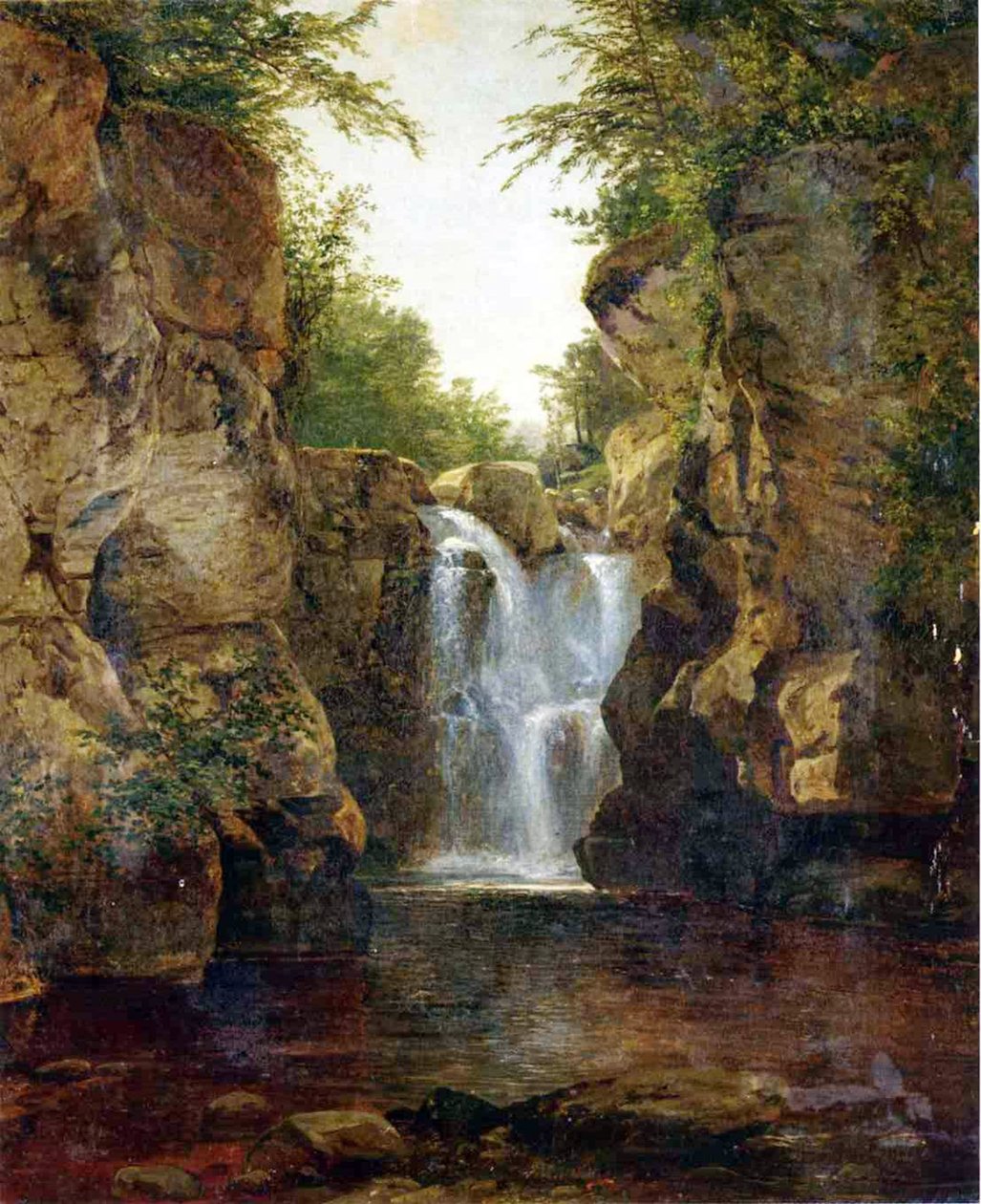 Bish Bash Falls, 1855-60 af John Frederick Kensett