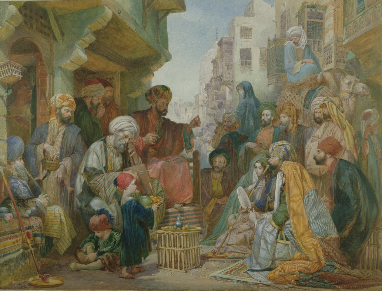 En Gade i Kairo af John Frederick Lewis