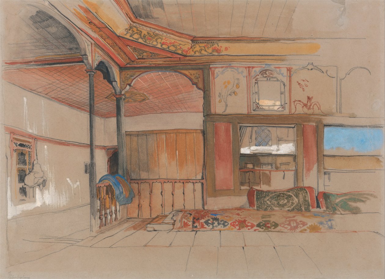 Interiør i et østligt hus af John Frederick Lewis