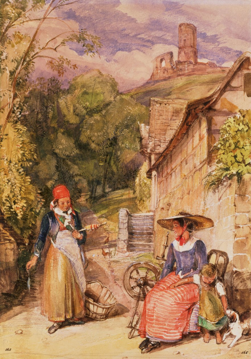 Bønder i Schwarzwald af John Frederick Lewis