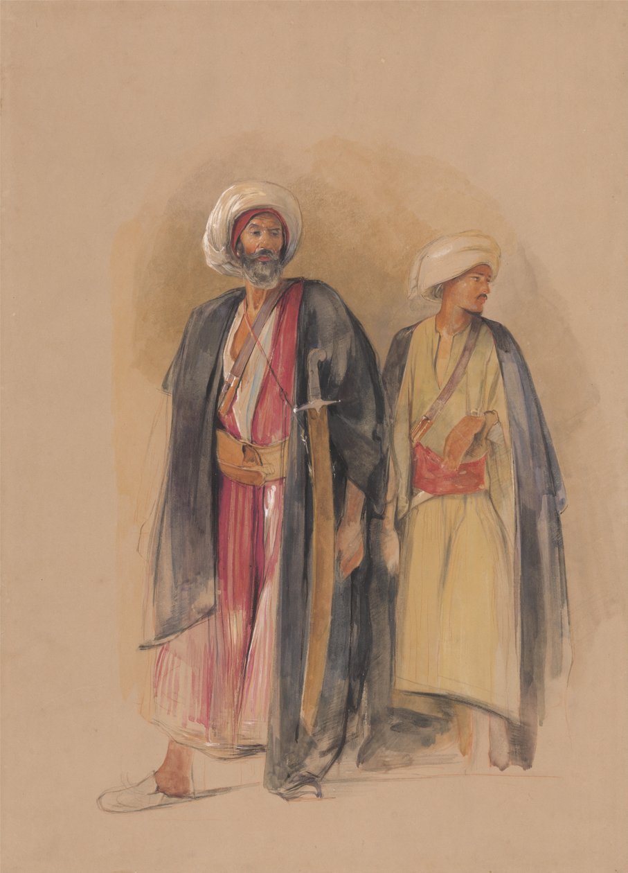 Sheik Hussein fra Gebel Tor og hans søn af John Frederick Lewis