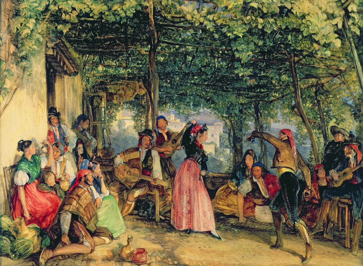 Fiestaen i Granada af John Frederick Lewis