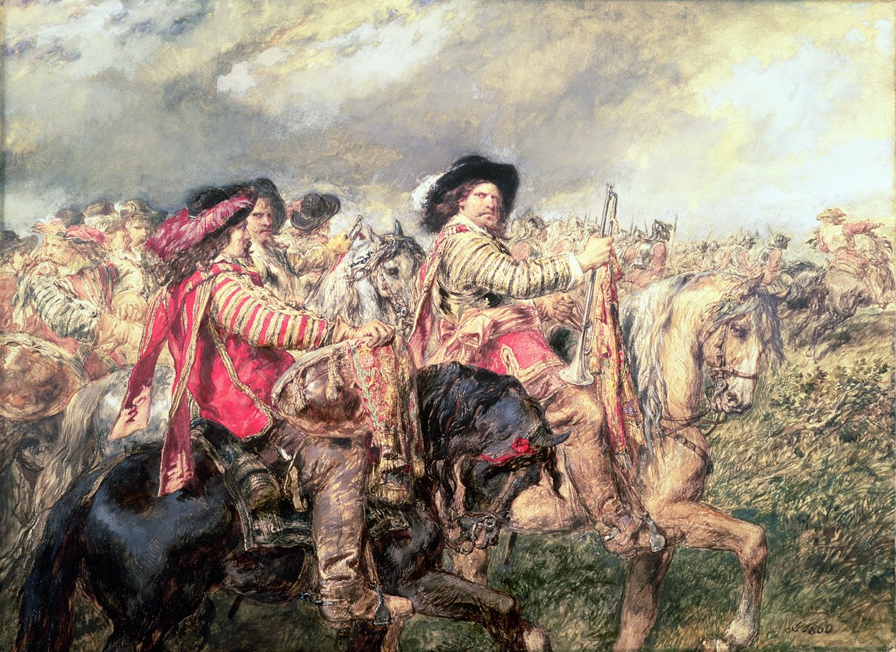 Efter slaget ved Naseby i 1645, 1860 af John Gilbert
