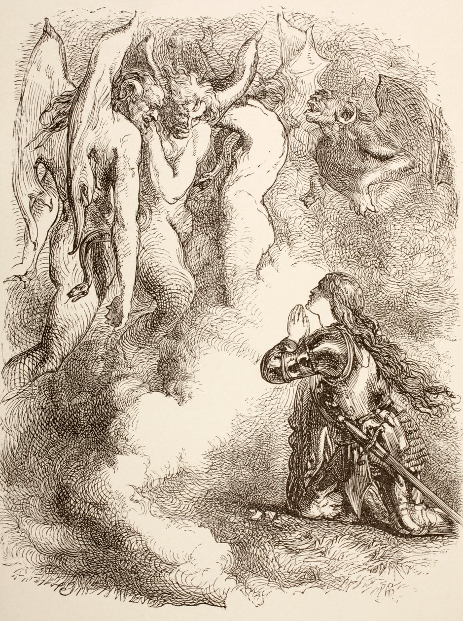 Joan la Pucelle forladt af sine venner, 1890 af John Gilbert