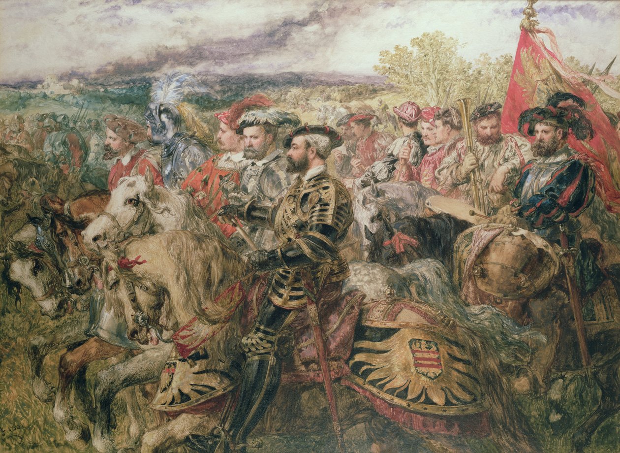 Feltet med guldklædet, 1520 af John Gilbert