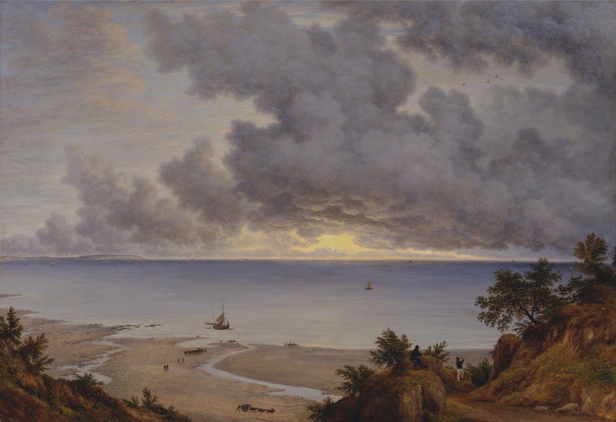 Sandown Bay, fra nær Shanklin Chine, Isle of Wight af John Glover